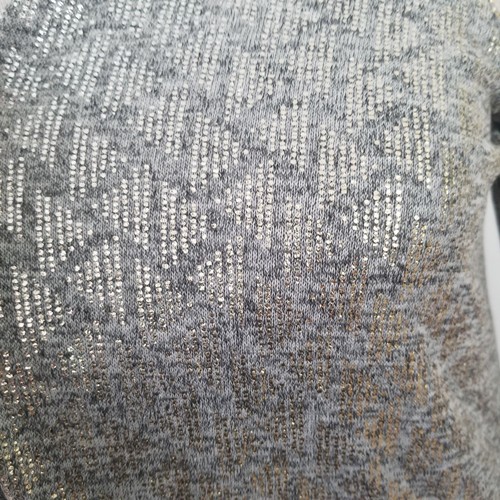 SMALL LuLaRoe SARAH ELEGANT gray GOLD SILVER holiday cardigan duster NWT S - Picture 5 of 8