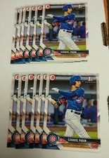 12 2018 Bowman Draft EZEQUIEL PAGAN card lot CHICAGO CUBS Baseball #106