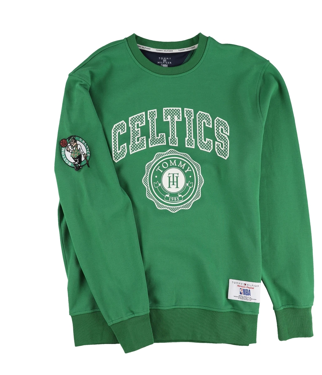 Tommy Hilfiger Mens Celtics Sweatshirt, Green, Medium