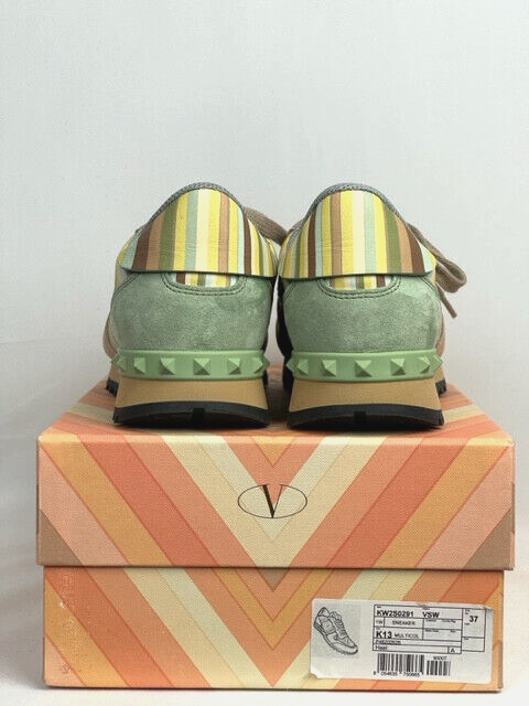 New Valentino Garavani Womens Multicolor Sneaker Size 7 | eBay