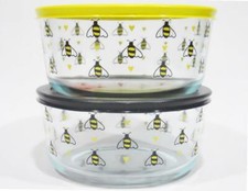 PYREX 7 Cup BEE HAPPY Storage Bowl Choose YEL...