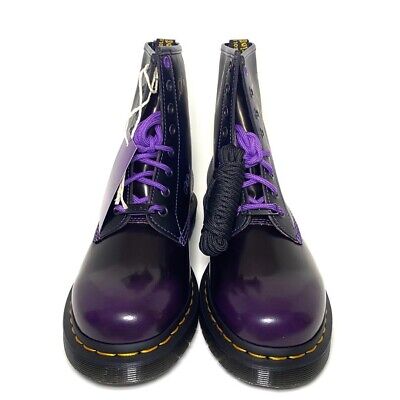 Dr.Martens×BT21 8 hole boots 24cm/UK5 US7 PURPLE BLACK NEW Dr.Martens×BT21 8 hole boots 24cm/UK5 US7 PURPLE BLACK NEW