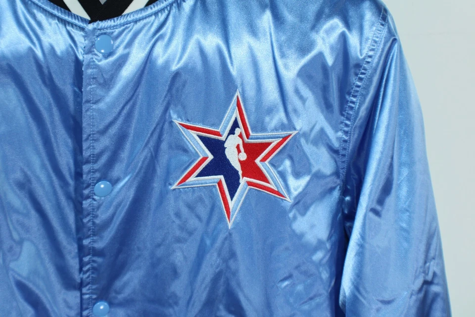 Chaqueta Nike NBA All Star Game Auténtica Azul Satinado Talla XL Foto 4 de 4