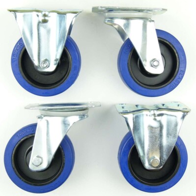 Blue Wheel Rollen Transportrollen Bockrollen & Lenkrollen 80 100 125 160 200 mm