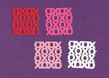 XOXO LOVE die cuts scrapbook cards