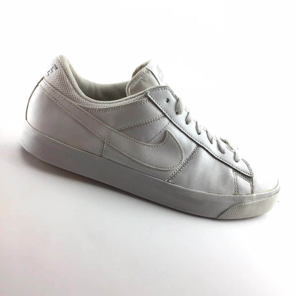 Nike Match Supreme Mens White Leather Gum Bottom Athletic Shoes Size 9.5 M Ri5