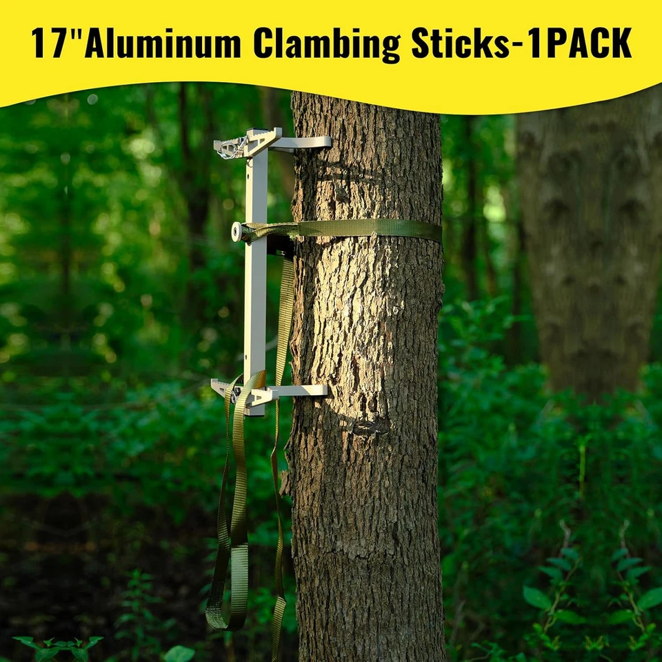 攀登棒,17 英寸轻质铝狩猎攀爬棒带无声 Desi — 第 2/4 张图片