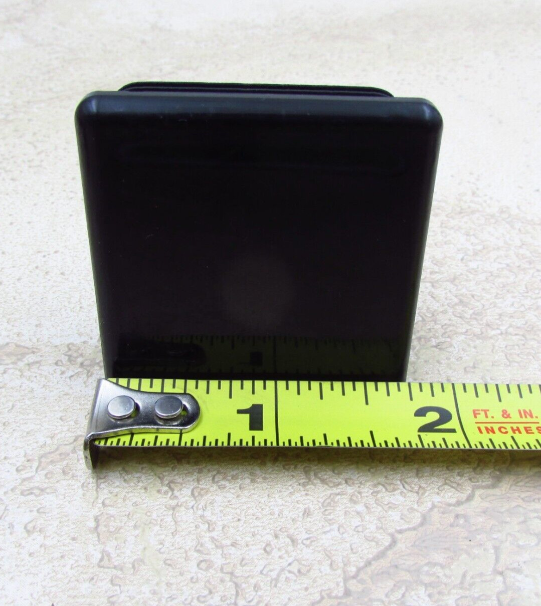 QTY 4  Black 1-3/4" Inch, 10-14 Gauge Square Tube End Cap Plastic Insert Plugs