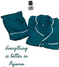 Ladies silk pajamas set