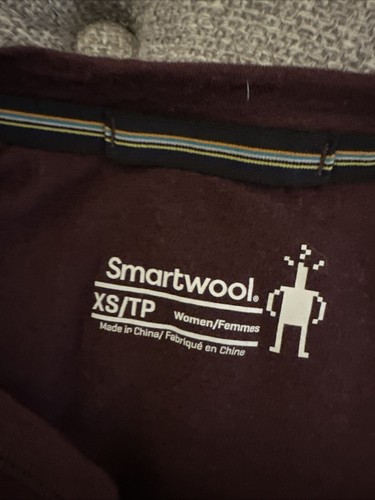 Smartwool Shirt Classic All-Season Merino Base Layer Long Sleeve Woman’s Xs - Picture 6 of 7