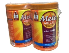 (2pack sealed)6.1 oz Meta Mucil Psyllium Fiber Supplement Orange Sugar Free 2027
