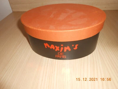 Boite à friandises ovale MAXIM'S DE PARIS avec 5 petites boîtes en fer vides - Photo 1/4