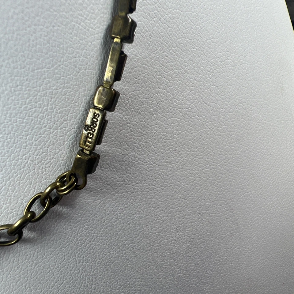 Gargantilla de cristal Sorrelli Eternidad estructurada marrón dorado geo 16-17" Foto 4 de 4