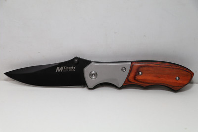 MTech USA Taschenmesser, Pakkaholz Version MTEC-1076 Jagdmesser