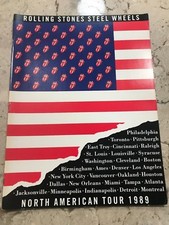 ROLLING STONES - Steel Wheels NORTH AMERICAN TOUR 1989 Rock Music Concert Book