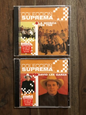 (2) Coleccion Suprema CDs ~ David Lee Garza, La Mosca Tse Tse ~ Rare ~ Brand New