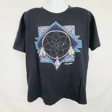 Vtg Arizona Native American Dreamcatcher Tee Mens Anvil Shirt Size XL Black