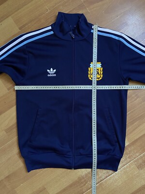 ARGENTINA RETRO FOOTBALL SOCCER JACKET ADIDAS 739889 sz M MEN