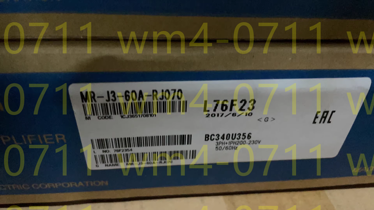 MR-J3-60A-RJ070 NEW Mitsubishi MRJ360ARJ070 Servo Drive DHL/Fedex