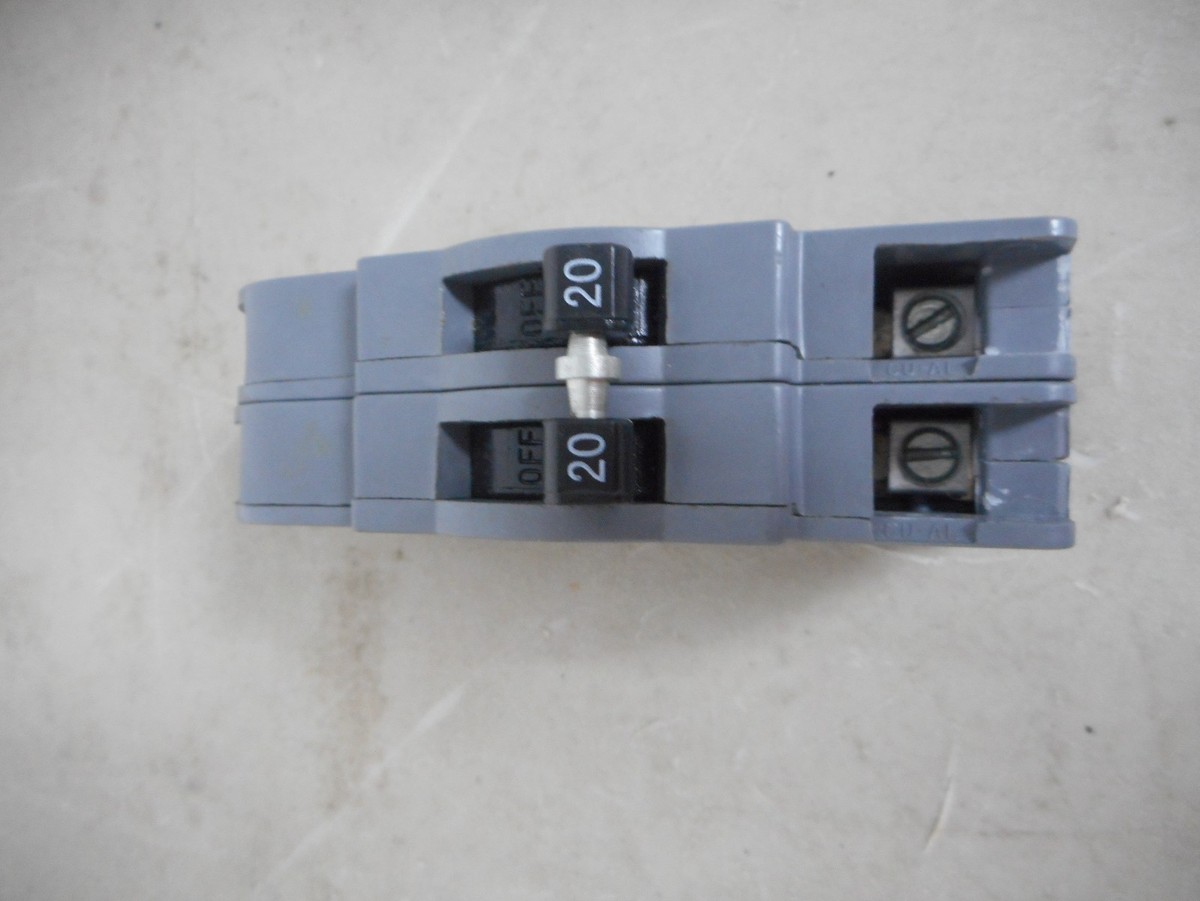 THOMAS & BETTS ZINSCO SYLVANIA 20 AMP 2-POLE SNAP-IN BREAKER THOMAS & BETTS ZINSCO SYLVANIA 20 AMP 2-POLE SNAP-IN BREAKER