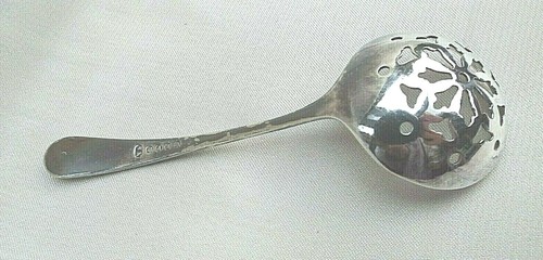 Ornate Antique Sugar Sifting Spoon with Sheffield EPNS Silver Hallmark - Picture 3 of 8