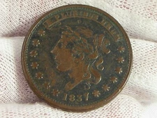 1837 Hard Times Token "NOT ONE CENT for Tribute" L35/R50.  #47