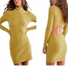 Free People Beach Guess Who’s Back Ribbed Mini Dress NWOT Size Medium