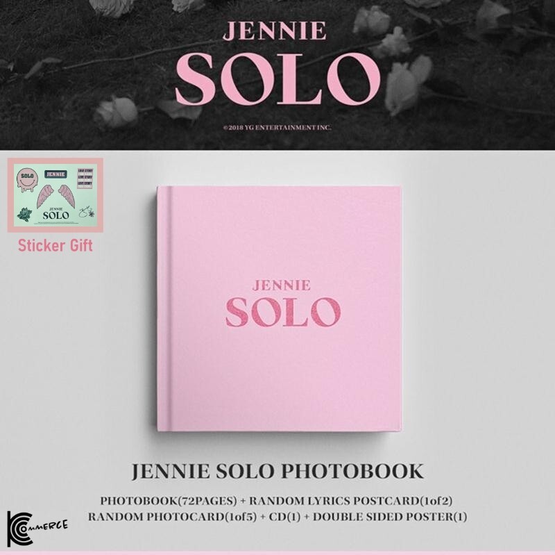 JENNIE(BLACKPINK) - SOLO PHOTOBOOK [+ Sticker] | eBay
