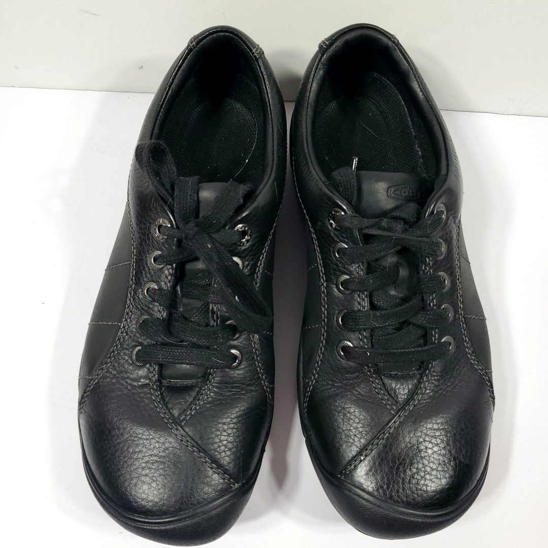 Scarpa da trekking Keen Presidio donna taglia 9 in pelle nera outdoor casual sneaker larga