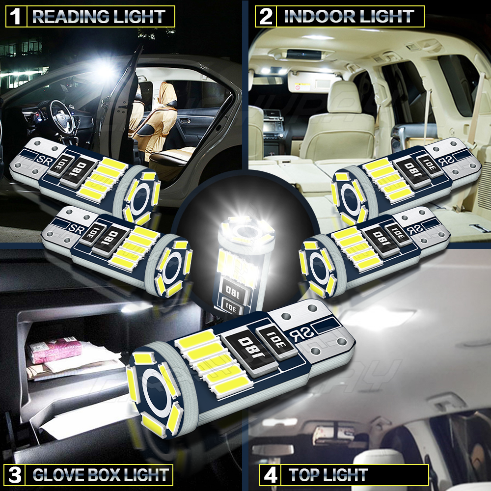 Dome white LED Interior lights for 1988-1998 Chevy Silverado/GMC