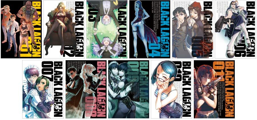 BLACK LAGOON vo.1-11 comics set 20th ANNIVERSARY BOX japan BLACK LAGOON vo.1-11 comics set 20th ANNIVERSARY BOX japan