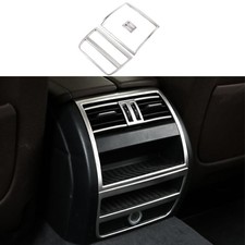 For BMW 5 Series 2011-2017 Silver Titanium Back Row Air Outlet Vent Cover Trim