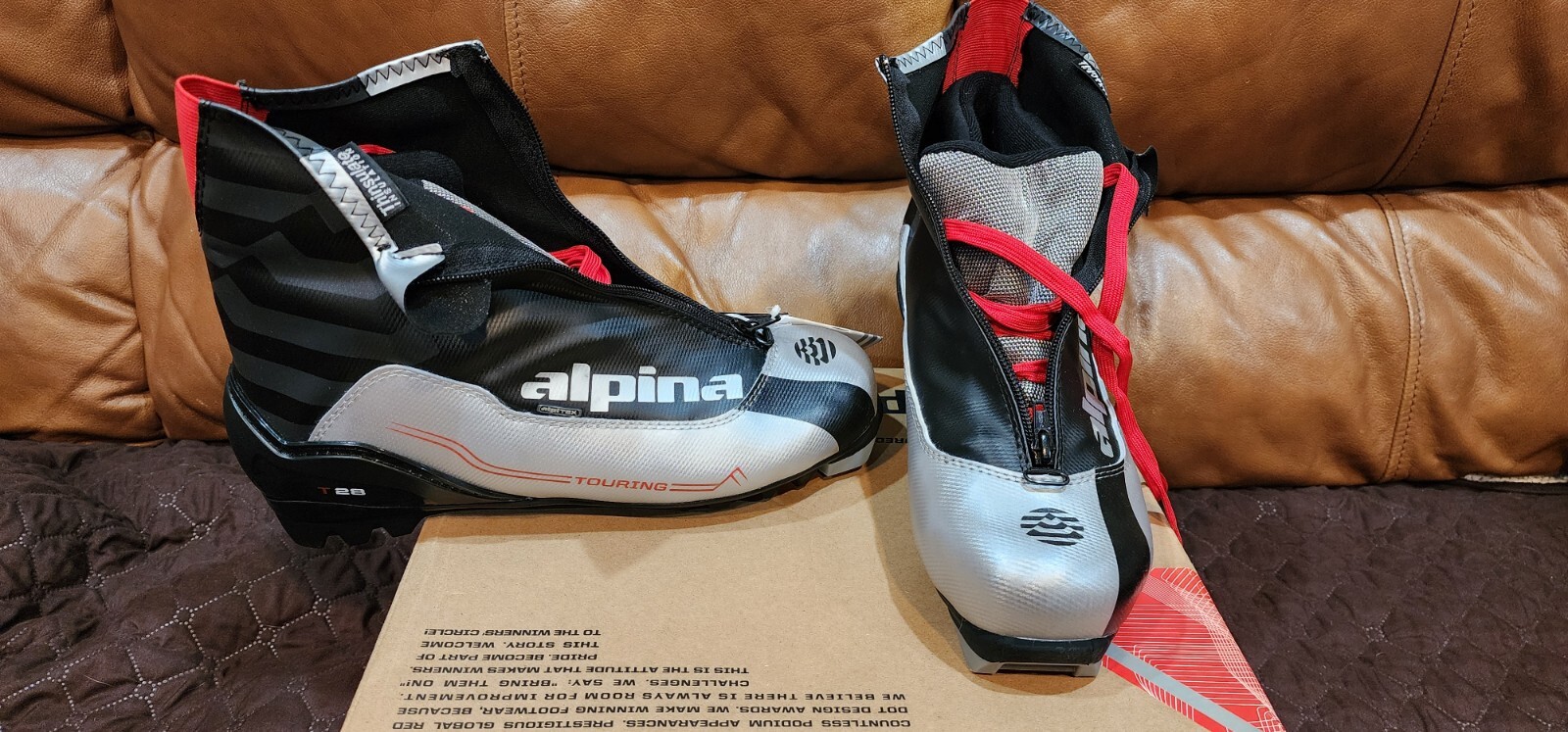 SALOMON Scarponi da sci di fondo Alpina T28 per NNN NIS Turnamic Prolink XC Nordic 44 10