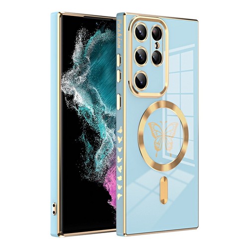 For Samsung Galaxy S22 S23 Ultra Plus Magnetic Magsafe Silicone Clear Case Cover - Photo 16 sur 18
