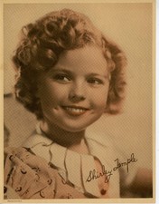 Shirley Temple 1930s 8x10 color magazine giveaway photo nn