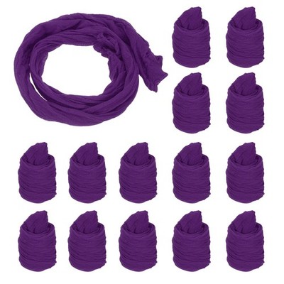 65cm/ 25.6'' Nylon Stockings Flower Fabric (Dark Purple, Pack of 25)