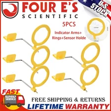 5PC Dental Posterior Indicator Arms X-Ray Aiming Rings Yellow X-Ray Sensor Holde
