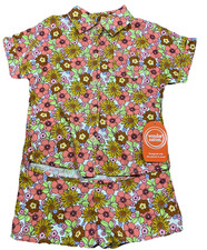 Wonder Nation Girl's 2 Piece Shorts Set Floral Size 5T Multicolor New 6K79