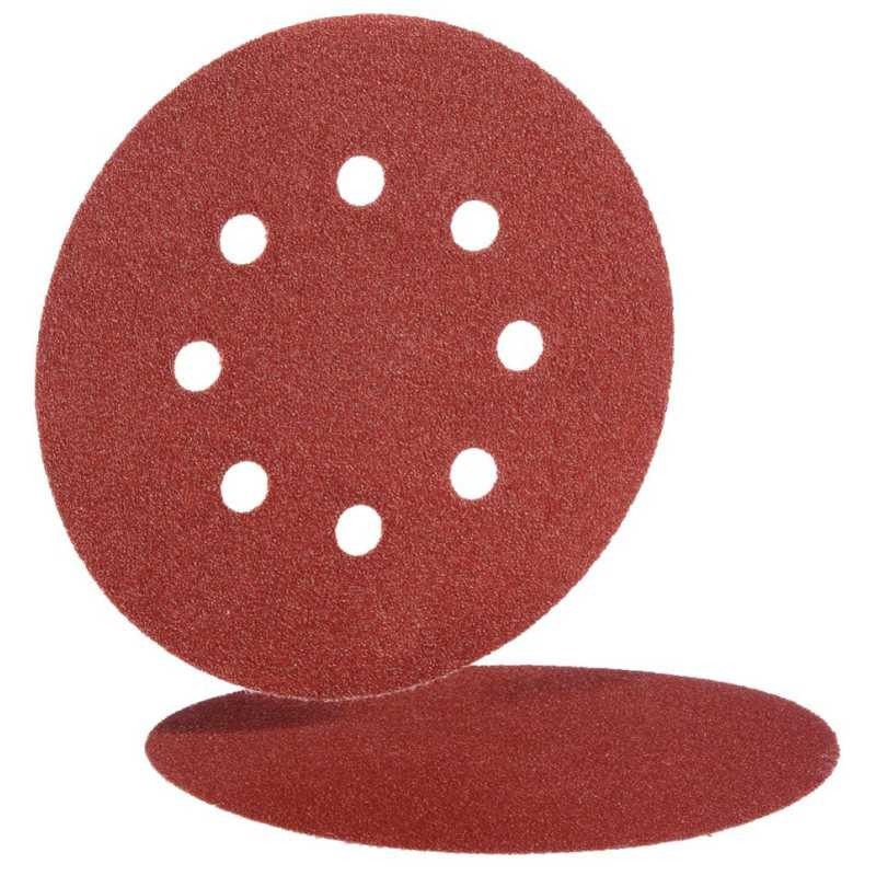 Disques velcro HERMES 125mm 8T G40 anti-encrassement pour bois et métal