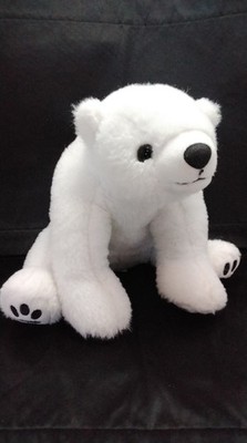 Polar Bear Plush Animal CLANCY White Wishpets # 43060 Stuffed Bear 2015
