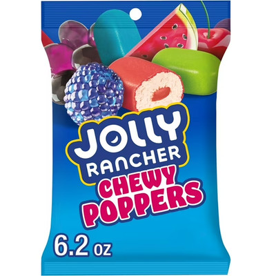 JOLLY RANCHER Chewy Poppers Original Fruit Flavored Candy Bag, 6.2 oz
