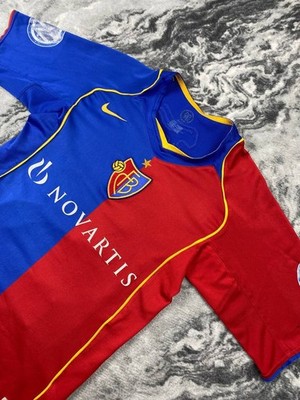 Nike FC Basel 2004 2006 Gimenez #13 Home Shirt Soccer Jersey Men