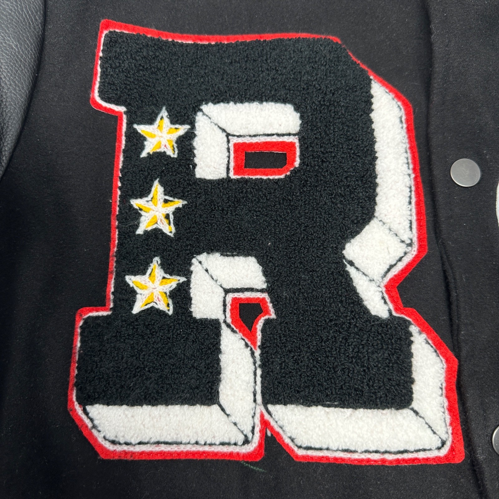 REASON Spoiler BLACK Varsity Jacket Lined Patches… - image 9