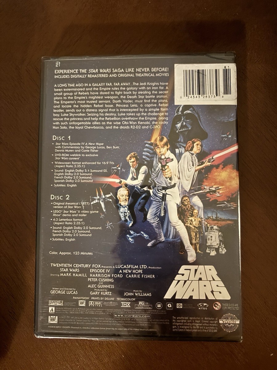 Star Wars (DVD, 2006, 2-Disc Set, Limited Edition Widescreen