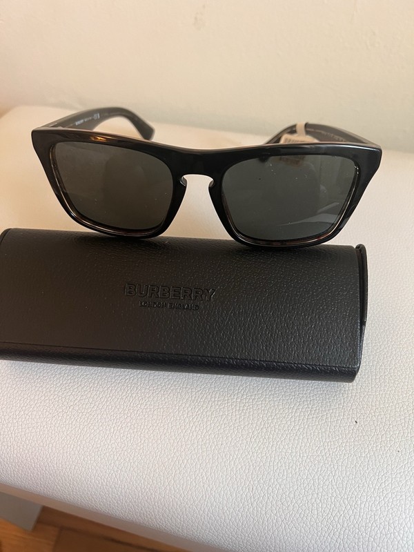 New Burberry B 4434 4121/87 Sunglasses Black Authentic 57mm 145mm