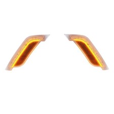 Amber Led Fender Turn Signal Light For 12 14-19 Peterbilt 579 11-19 587 Lhrh Amber Led Fender Turn Signal Light For 12 14-19 Peterbilt 579 11-19 587 Lhrh