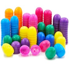 Durable Fillable Easter Eggs with Hinge - 50-Piece Assortment for Kids' Delights
