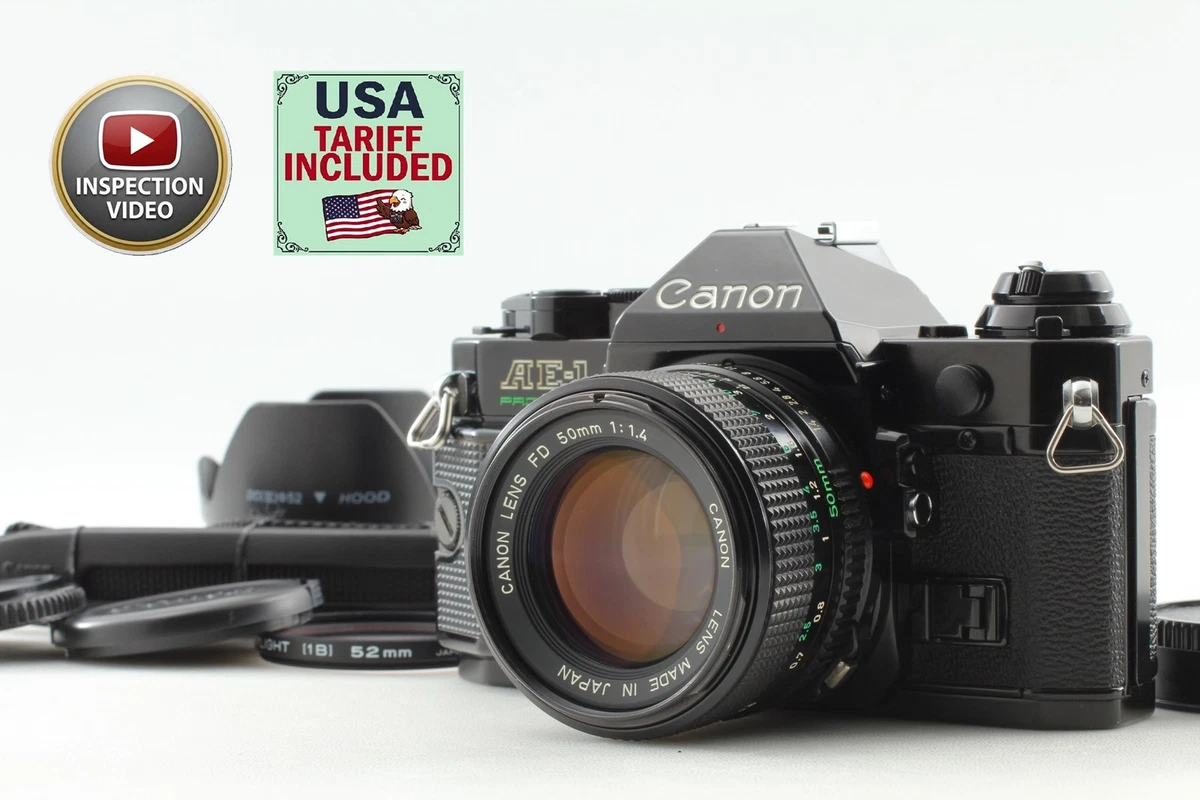 [Casi COMO NUEVA] Cámara fotográfica Canon AE-1 Program SLR nueva lente FD NFD 50 mm F1,4 JAPÓN