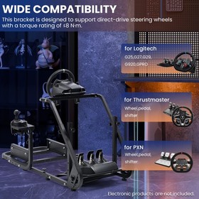 Minneer Racing Simulator Cocpit Stand Fit Logitech G923 Thrustmaster T300RS GT