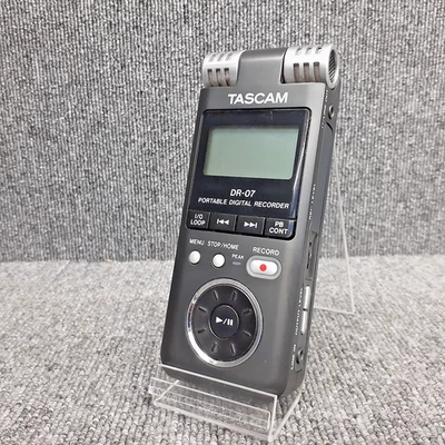TASCAM DR-07 Portable Digital PCM Linear Audio Recorder Black Tested Japan - Image 1 of 4